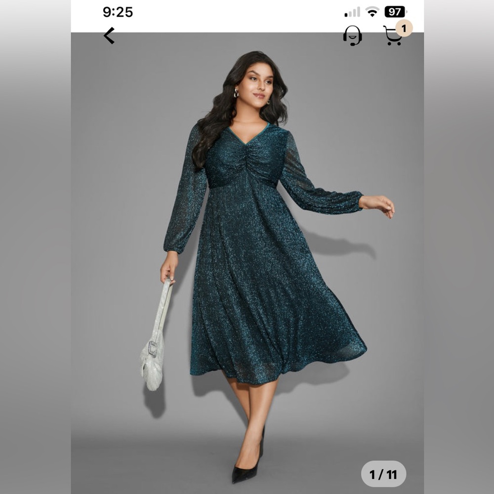 Elegant Green Midi Dress